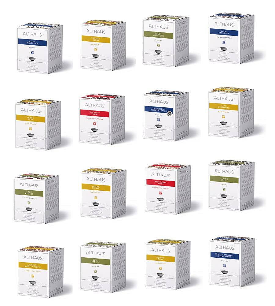 Althaus Thee PERZISCHE APPEL ⋅ Vruchtenthee in piramidevormige zakjes PYRA PACK ⋅ Vruchtenthee op smaak gebracht met appelsmaak ⋅ 15 X 2,75G