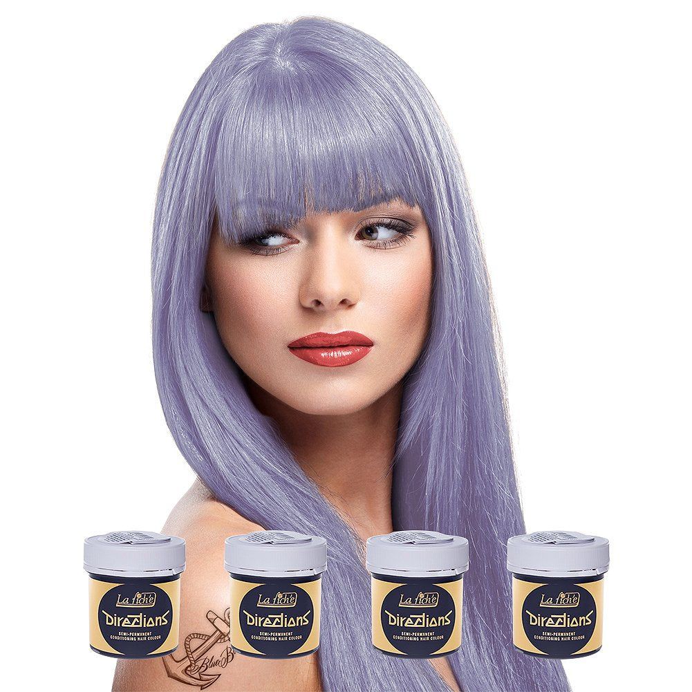 La Riché Pink Carnation 1 pakje (100 ml) Naty Shop Wisteria haarverf - paars 4 stuks (pak van 1)