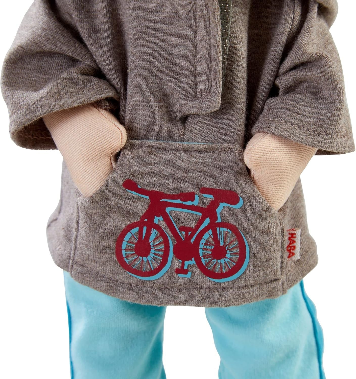 HABA Lian pop - Zachte stoffen pop 30 cm, ideaal voor baby's en peuters, wasbaar en gemakkelijk aan- en uit te kleden, vanaf 18 maanden - 1302109001
