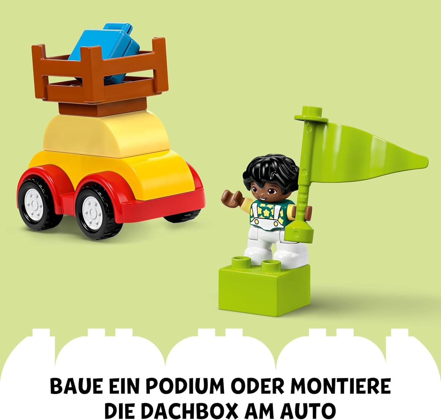 LEGO DUPLO Klassieke stenen doos, auto's en vrachtwagens, voertuigspeelset voor kinderen vanaf 1,5 jaar, creatief leerspeelgoed, autospeelgoed en raceautoset 10439 Bouwsets Besuche in LEGO-Store