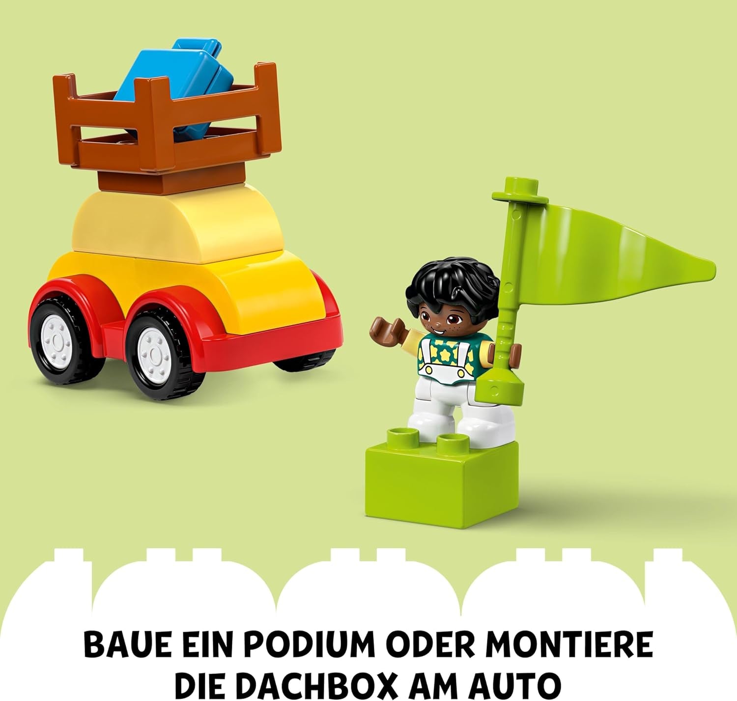 LEGO DUPLO Klassieke stenen doos, auto's en vrachtwagens, voertuigspeelset voor kinderen vanaf 1,5 jaar, creatief leerspeelgoed, autospeelgoed en raceautoset 10439 Bouwsets Besuche in LEGO-Store
