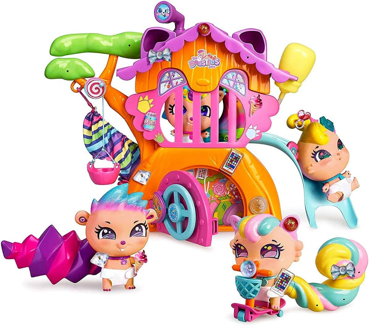 The Bellies from Bellyville - Beetree House, Beasties House Bellies Friends, poppenaccessoire, geschenken (Famosa 700015795) Naty Shop Dollhouses