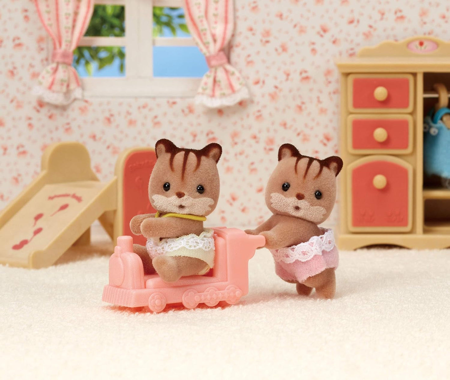 Sylvanian Families L5421 Eekhoorn Tweeling Poppenhuis Poppenhuisfiguren Naty Shop-poppen