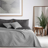 Decoking Sprei 200 X 220 Cm Grafiet Antraciet Zilvergrijs Tweezijdige sprei gemakkelijk te onderhouden Axel Bedden en Dekens Besuche den DecoKing-Store