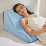 Leeskussen voor bed en bank - Memory Foam Feather Pillow - Ergonomisch rugkussen - Perfect om uw rug te ondersteunen terwijl u ontspant, speelt, leest of tv kijkt - Breed