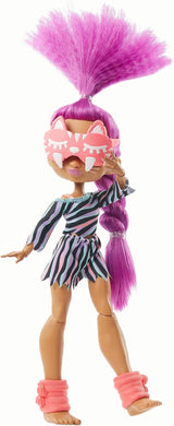 Cave Club GTH02 - Roaralai Pyjama Party Fun Doll, gelede pop met paars haar en accessoires, cadeau voor kinderen vanaf 4 jaar, veelkleurig