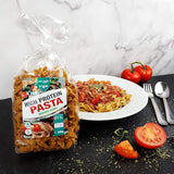 Best Body Nutrition Eiwitpasta 6 x 200 g - Fit4Day High Protein Tagliatelle - 61% eiwit, koolhydraatarm, veganistisch en lactosevrij, sojavrij - Erwteneiwit van hoge kwaliteit - voor koolhydraatarme diëten