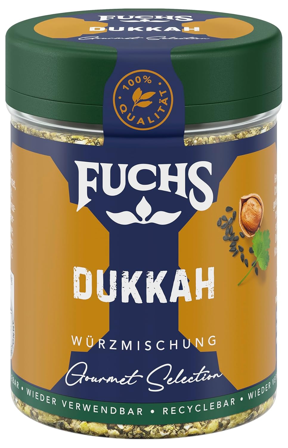 Fuchs Kruiden Gourmet Selectie Midden-Oosten/Afrika - Couscous en Bulgur Kruidenmix Hervulbare Kruidenmix voor het kruiden van Bulgur Gerechten Vegan 55g