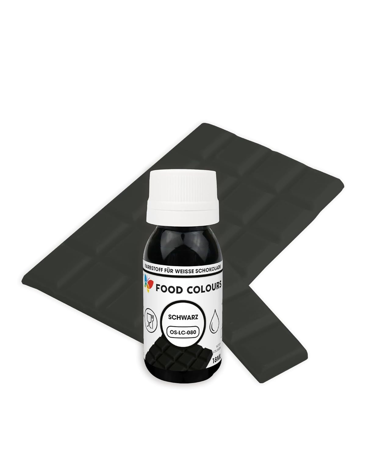 Voedingskleurstof OS-LC DONKERGROEN 18 ml Voedingskleurstof voor witte chocolade, pralines, crèmes, vette gebakjes, decoraties voor cakes en taarten