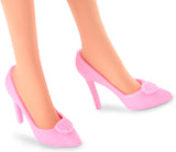 Barbie pop de filmpop in roze en witte jurk en madeliefjeketting Margot Robbie verzamelspeelgoed voor 3 jaar oud HPJ96