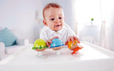 Rammelaarset met zuignap Hape | Drie dieren met bijtringelementen, schildpad, octopus en walvis | Leerspeelgoed vanaf 0 maanden Bebe Toys Naty Shop