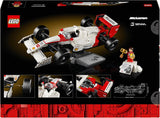 LEGO Icons Mclaren MP4/4 & Ayrton Senna modelautoset, F1 racewagenset voor volwassenen met racer-minifiguur, verzamelobject, cadeau-idee voor mannen, vrouwen, hem en haar 10330 bouwsets Bekijk de LEGO-Store