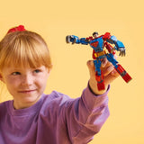 LEGO DC Superman Mecha versus. Lex Luthor - Superheldenspeelgoed met 2 minifiguren - Bouwbaar actiefiguur met beweegbare armen, benen en vingers - Cadeau voor jongens en meisjes vanaf 6 jaar 76302 Bouwsets Besuchen in LEGO-Store