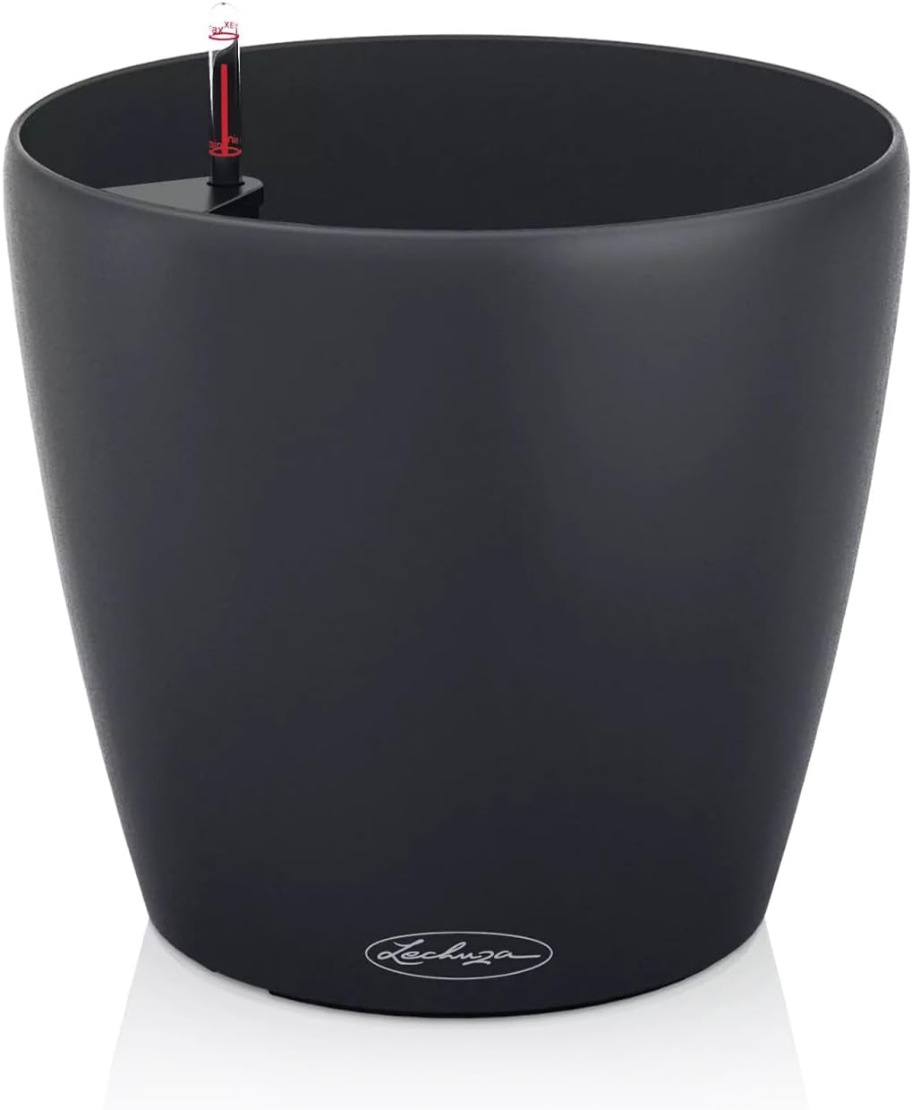 Plantenbak LECHUZA Classico Kleur ECO 35 Donkergrijs | Plantenbak met bewateringssysteem en waterniveau-indicator | Gemaakt van 100% gerecycled plastic | Matte afwerking | Ø 34,5 x 32,5cm | 18935