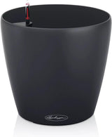Plantenbak LECHUZA Classico Kleur ECO 35 Donkergrijs | Plantenbak met bewateringssysteem en waterniveau-indicator | Gemaakt van 100% gerecycled plastic | Matte afwerking | Ø 34,5 x 32,5cm | 18935