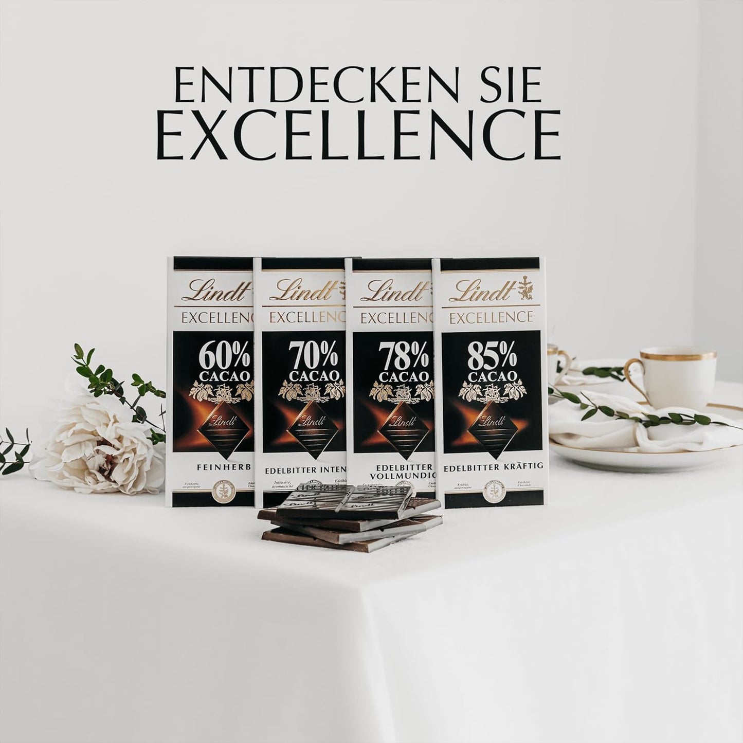 Lindt Excellence 78 procent cacaoreep - Cacao-intensiteit persistentie Veganistische reep 100 g Ideaal cadeau