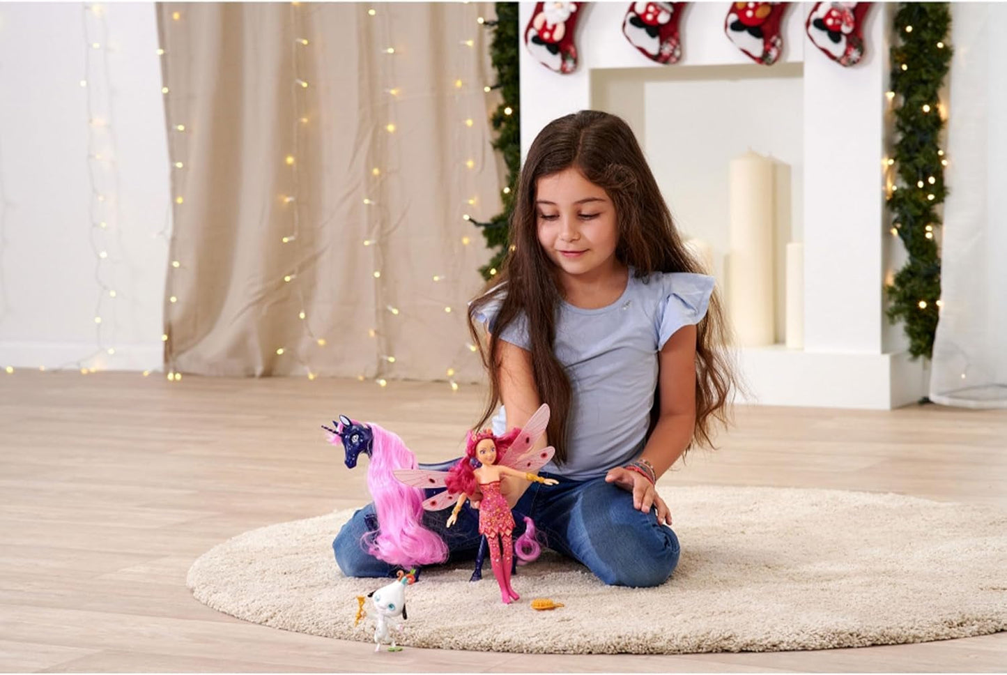 Simba 109483042 Mia en ik pop, Phuddle met Trumptus, Elf met beweegbare vleugels en poten, 6 haarspeldjes, 2 armbanden, vanaf 3 jaar, Veelkleurig, 23 cm