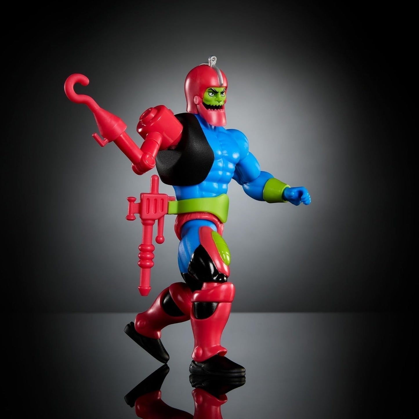 Masters of the Universe Origins actiefiguur Trap Jaw verzamelfiguur, ca. 14 cm groot populair MOTU schurkenspeelgoed met 16 beweegbare gewrichten en accessoires, HYD41, [veelkleurig] actiefiguren Naty Shop