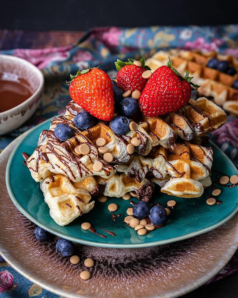 RUF Waffel-Mix, Großpackung, Grundmischung Zur Herstellung Von Waffeln Im Waffeleisen, Für Großküchen, Kantinen, Hotels en Restaurants, 1 X 2500G Mix voor bakken en koken Naty Shop