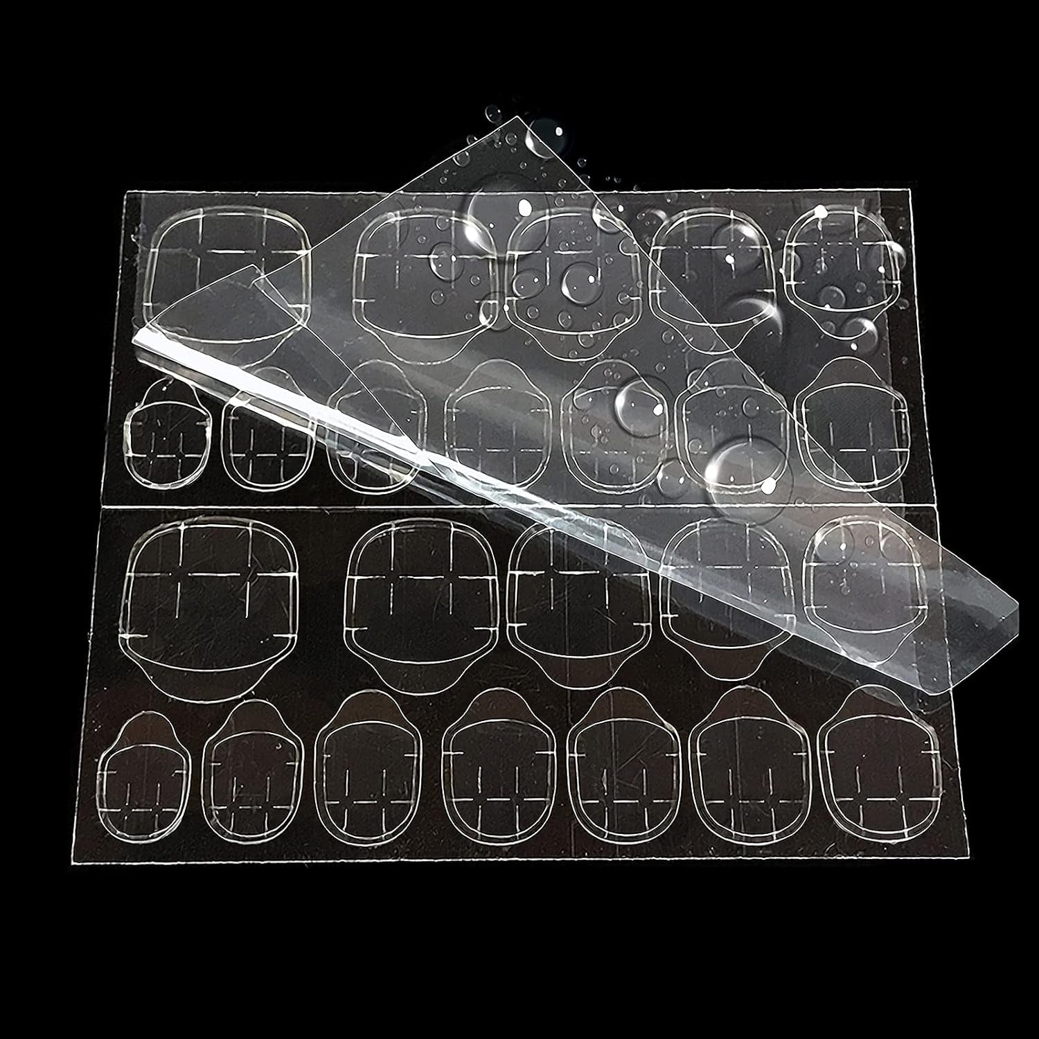 360 stuks doorzichtige zelfklevende nagelstrips nagellijm dubbelzijdig zelfklevende strips doorzichtige DIY manicure decoratie