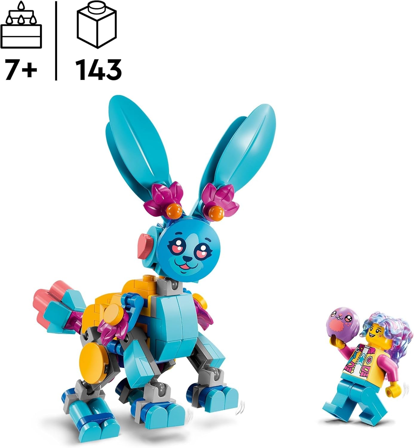 LEGO Dreamzzz Bunchus Creatieve dierenavonturen Kinderspeelgoed Bunny 20-in-1 fantasiespeelset met minifiguur Izzie Cadeau voor meisjes en jongens vanaf 7 jaar oud 71488 Bouwsets