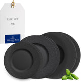 Villeroy & Boch - Manufacture Rock Serviesset, 6-delig, Serviesset voor 2 personen, Premium Porselein, Zwart