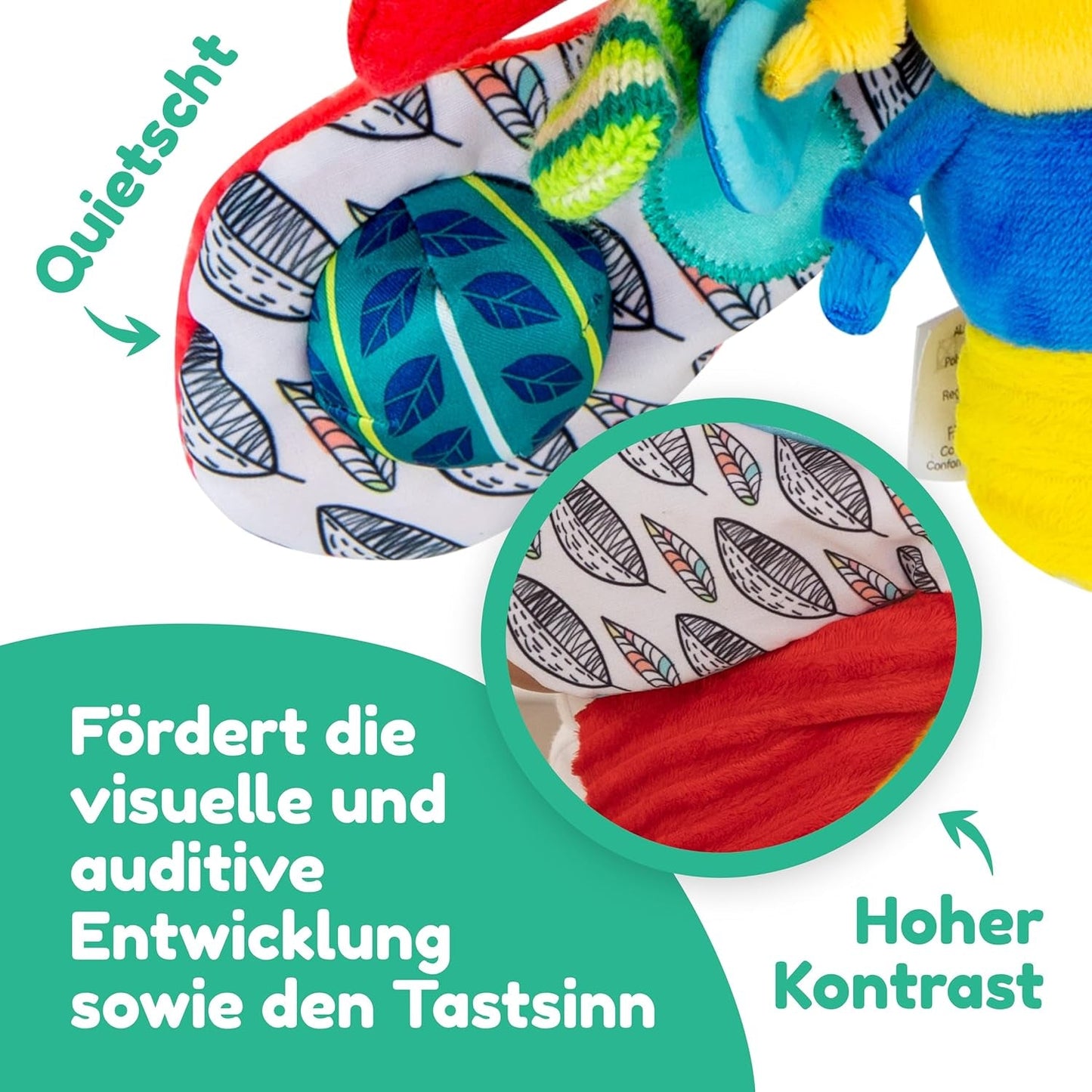 Lamaze Babyspeelgoed "Freddie the Firefly" Clip & Go, hoogwaardig speelgoed voor peuters, handgreephanger om de ouder-kindrelatie te versterken, vanaf 0 maanden, meerdere kleuren Bebe Toys Naty Shop