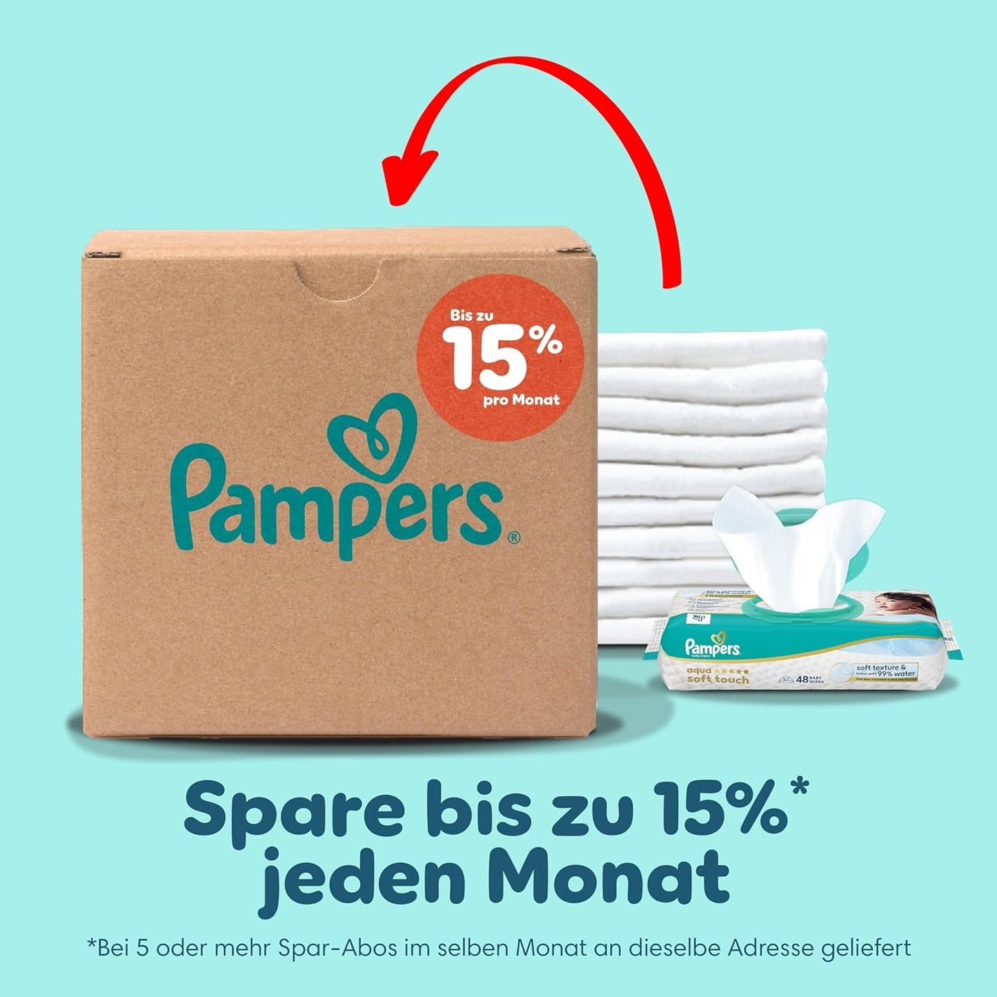 Pampers Premium Protection Broekje Maat 7, 123 Luiers, 15kg+, met 360° aanpassing en zachte anti-lek manchetten voor optimaal comfort en bescherming