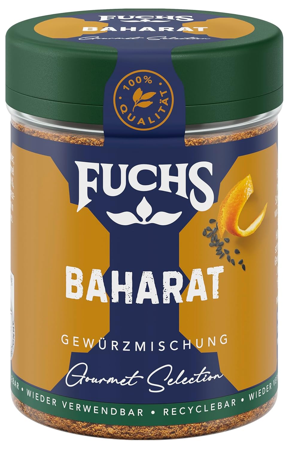 Fuchs Kruiden Gourmet Selectie Midden-Oosten/Afrika - Couscous en Bulgur Kruidenmix Hervulbare Kruidenmix voor het kruiden van Bulgur Gerechten Vegan 55g
