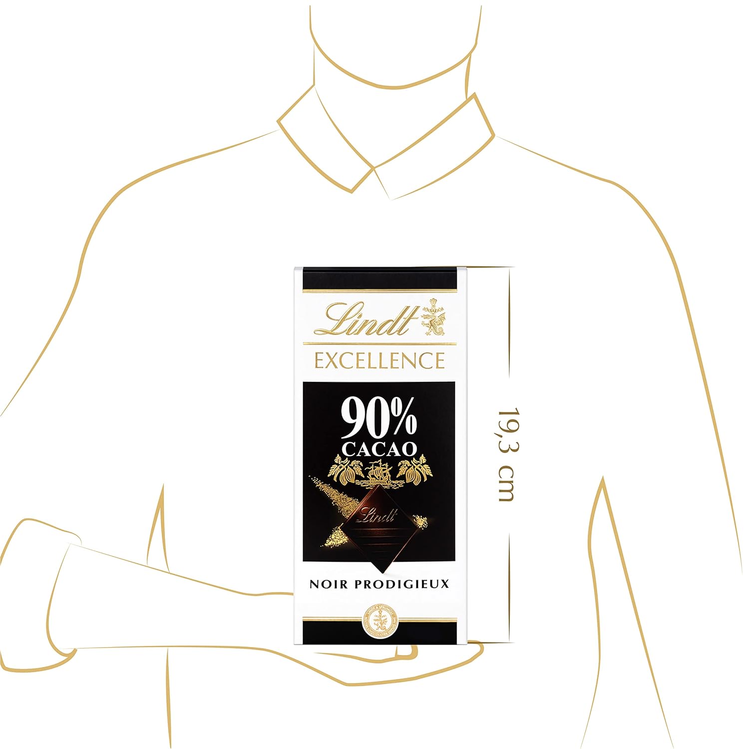 Lindt Excellence 78 procent cacaoreep - Cacao-intensiteit persistentie Veganistische reep 100 g Ideaal cadeau