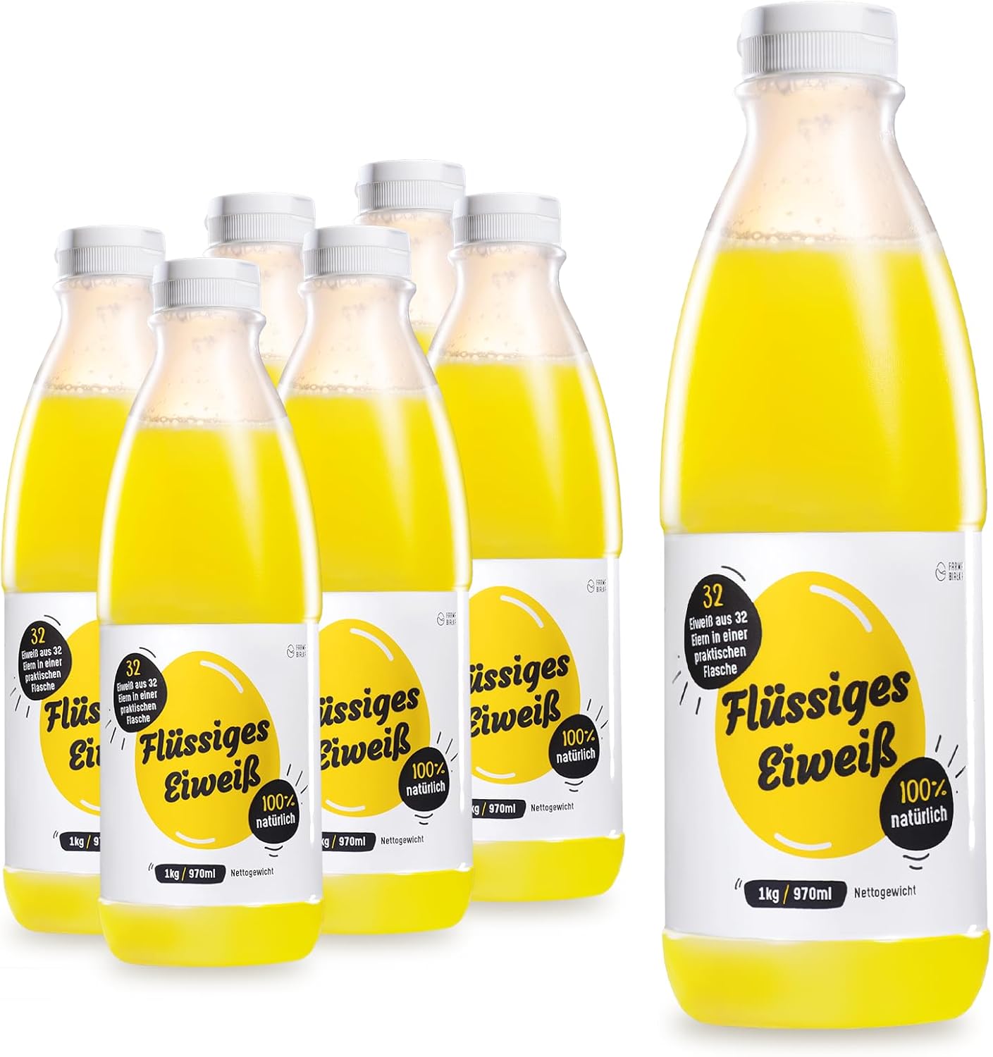 Vloeibaar eiwitmerk - 6x1kg 100% natuurlijke eiwitten