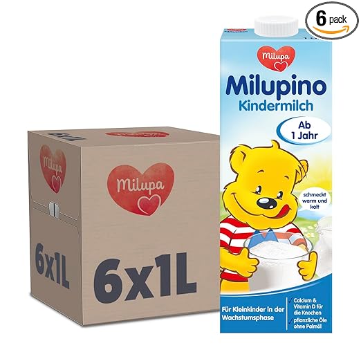 Milupino babymelk kant en klaar (6X1L), vanaf 1 jaar, voor kleine kinderen in de groeifase Naty Shop