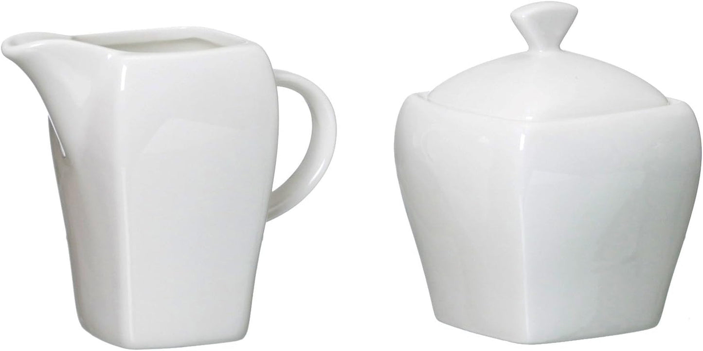 Ritzenhoff & Breker Melodie theepot en melkkannetje, set van 2, wit