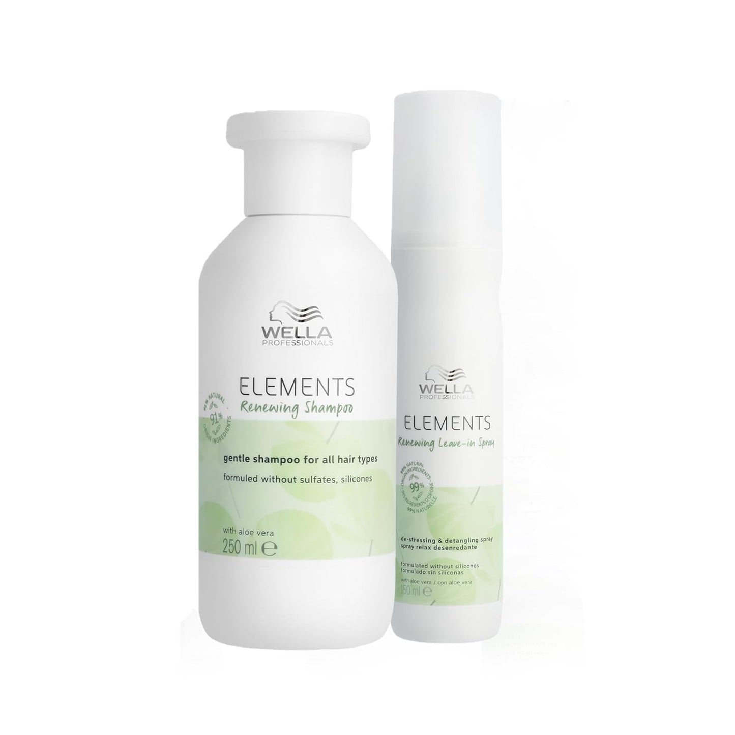 Wella Professionals Elements - natuurlijke verzorging voor droog, beschadigd haar en gevoelige hoofdhuid - conditioner, masker en leave-in spray met antioxidanten en olijfessence Naty Shop Spray Haarmasker 150ml