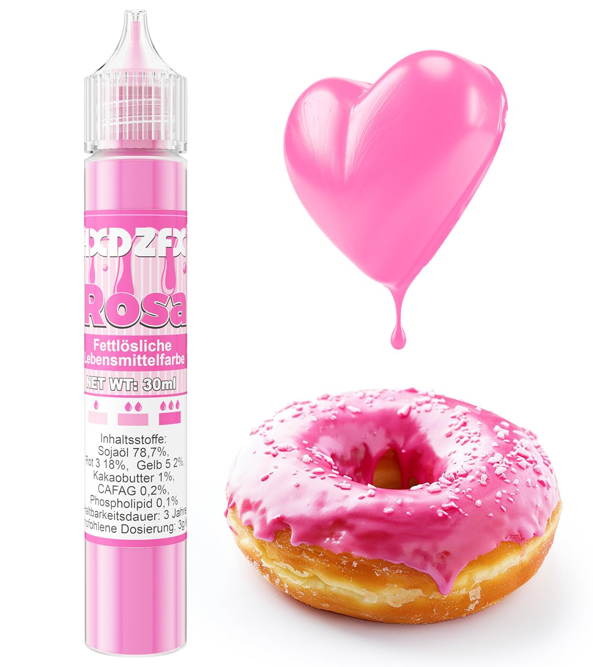 Vetoplosbare kleurstof - 30 ml geconcentreerde kleurstof op oliebasis voor chocolade kleurstofset voor taartdecoratie, fondant, botercrème, bakken, handwerk (marineblauw)