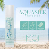 AQUA SILK Haarcrème voor de zomer, beschermt het haar tegen de zee en chloor, zijde en aloë vera, M-O-I haarverzorging | 100 ml Naty Shop haarmasker