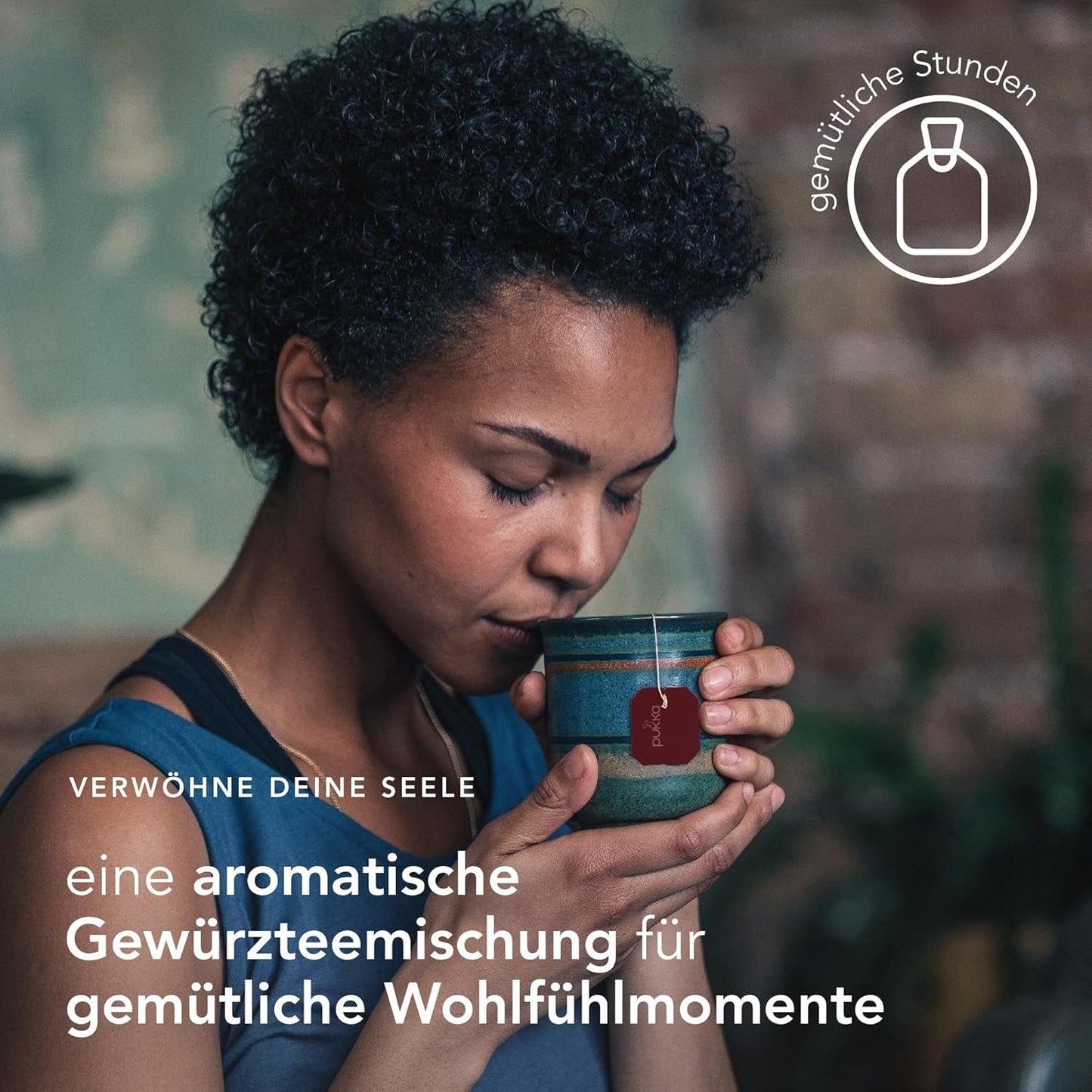 Pukka | Mix van biologische gearomatiseerde thee "Vanilla Chai" | Kaneel, gember en vanille | Thee voor een traktatie met natuurlijke zoetheid | Verpakking van 1 | 20 theezakjes