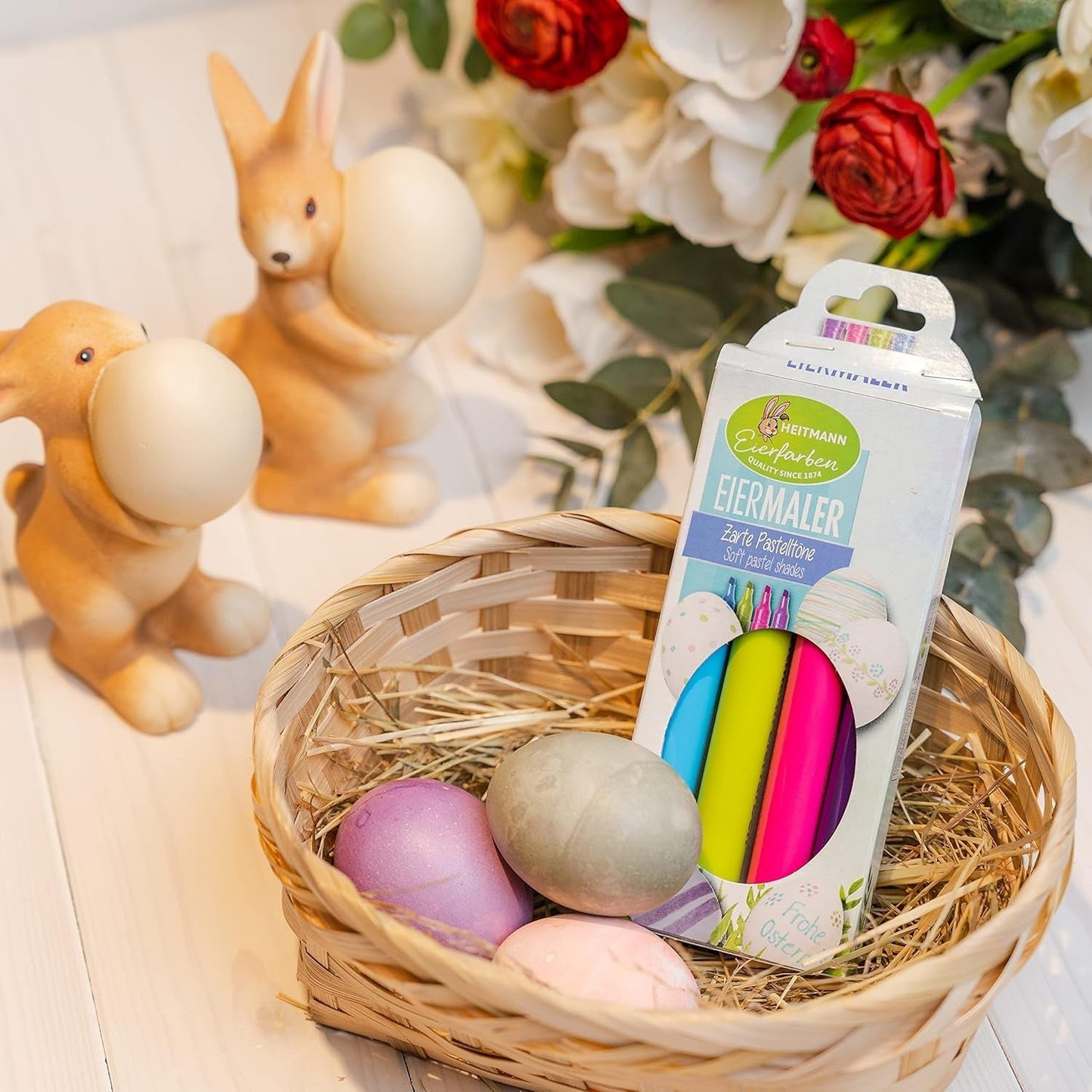 Heitmann Egg Colors - Egg Painter's Pastel - 4 kleurpotloden in roze, groen, blauw en paars