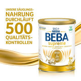 BEBA SUPREME JUNIOR 1 Plus - Drank voor kinderen vanaf 1 jaar, met complex 6 HMO, lactosevrij, palmolievrij, visolievrij, voeding voor kleine kinderen, babymelkpoeder, verpakking van 6 (6 x 800g)