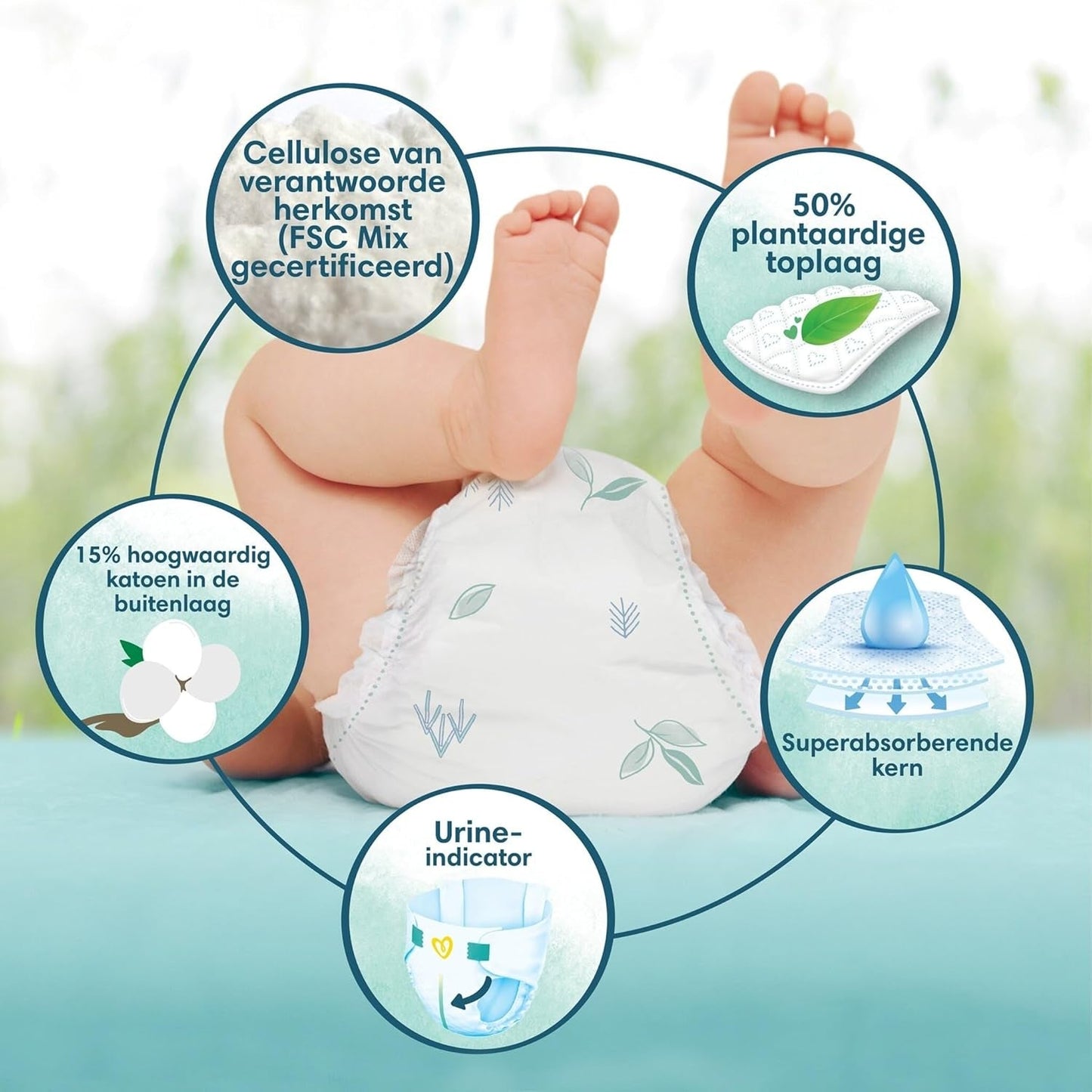 Luiers Pampers Harmony 80 maat 4 (9-14 kg)