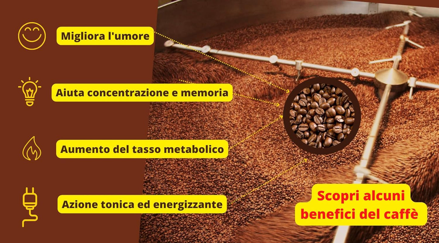 New York Coffee - EXTRA P - Koffiebonen, krachtige en beslissende smaak, Arabica- en Robusta-bonen, voor het malen, Italiaanse espresso, barblend - premium kwaliteit sinds 1930 - 1 kg, bonen