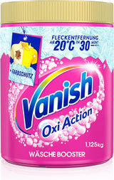 Vanish Oxi Action Poeder Roze - 1,125 Kg - chloorvrij vlekverwijderings- en wasverbeteringspoeder - voor gekleurde was Wasmiddelen Naty Shop