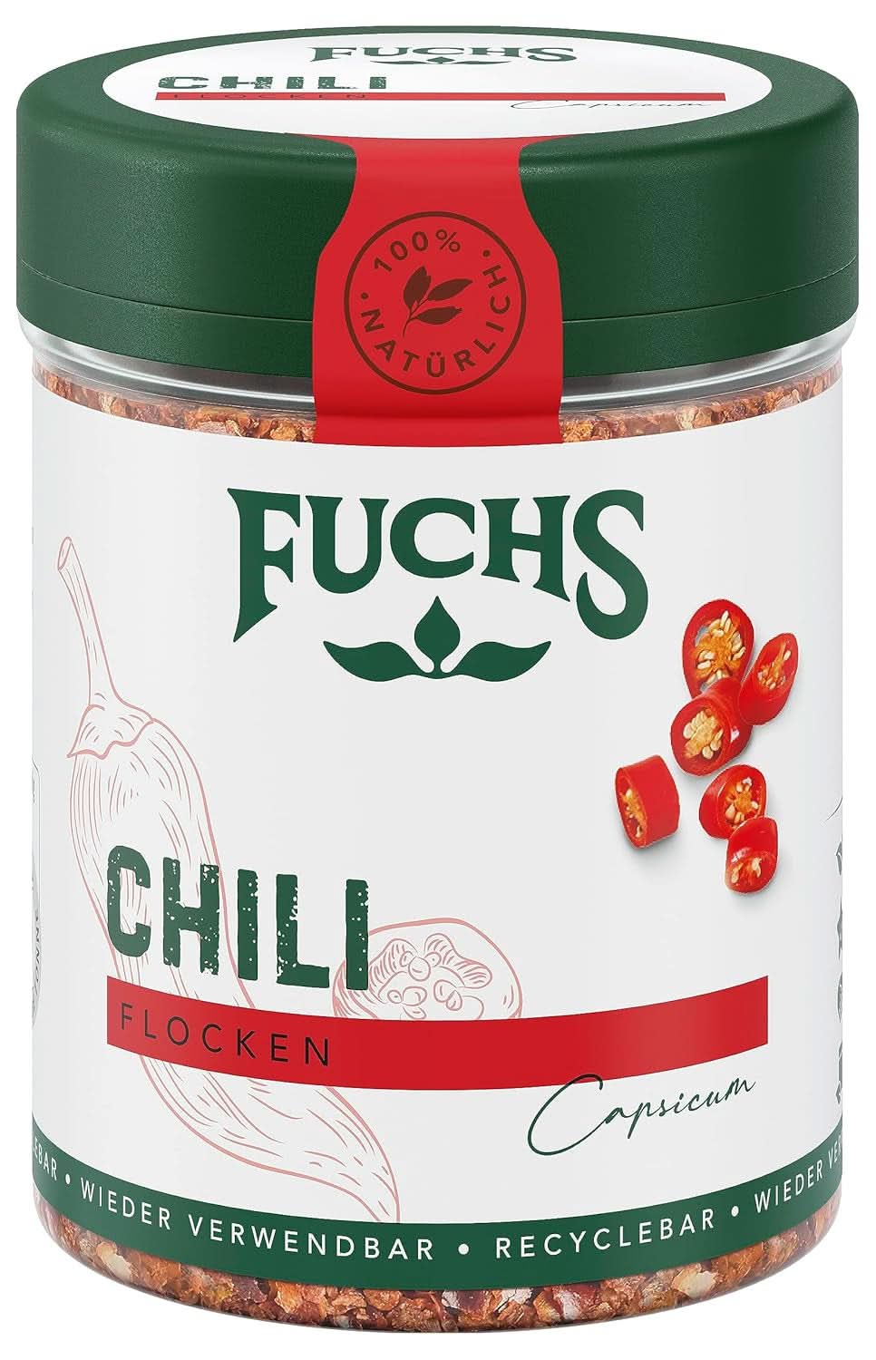 Fuchs Chilivlokken, 50 gram Specerijen Naty Shop