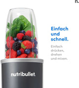 Nutribullet Original, Elektrische Mixer, Zerkleinerer, Smoothiemixer, Smoothie Maker, 600 W Leistung, Einfach Und Schnell in Der Anwendung, Kompakt, Leicht Zu Reinigen, NB603DG Kitchen Naty Shop