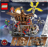 LEGO 76261 Marvel Spider-Man's Big Showdown, Spider-Man: No Way Home set met 3 minifiguren Peter Parker plus Green Goblin, Electro, Sandman, Ned, Doctor Strange en MJ, verzamelmodel Bouwsets Besuche in LEGO-Store