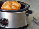 Beper BC.510 Slowcooker, 280 W, 4,5 liter, keramisch glas, zwart en staal Slowcooker Naty Shop