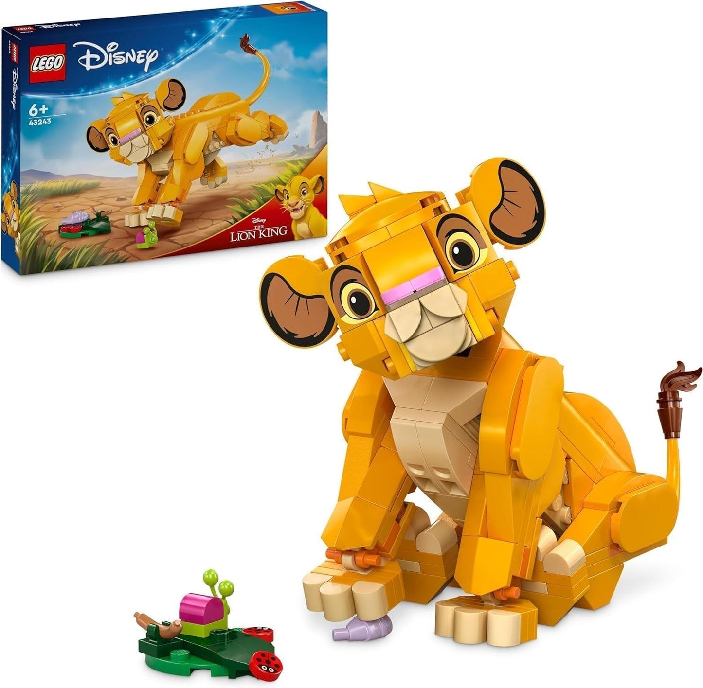 LEGO Ç€ Disney Simba, de welp van de leeuwenkoning, bouwspeelgoed voor kinderen, fantasie speelset met de figuur van de leeuw, cool cadeau-idee voor meisjes en jongens vanaf 6 jaar, kinderspeelgoed 43243 Bouwsets Beuche den LEGO-Store Standaard titel