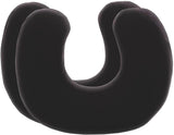 Zwarte kussensloop, dubbel verpakt, perfect voor ANDAR-nekkussens, Maco-katoen (dubbel jersey), niet strijkbaar en geschikt voor de droger, 2-delige kussensloopset met ritssluiting, Oeko-Tex-gecertificeerde cervicale orthopedische kussens, Naty Shop Zwart