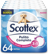 Toiletpapier, schoon, ruimtebesparend, 64 rollen