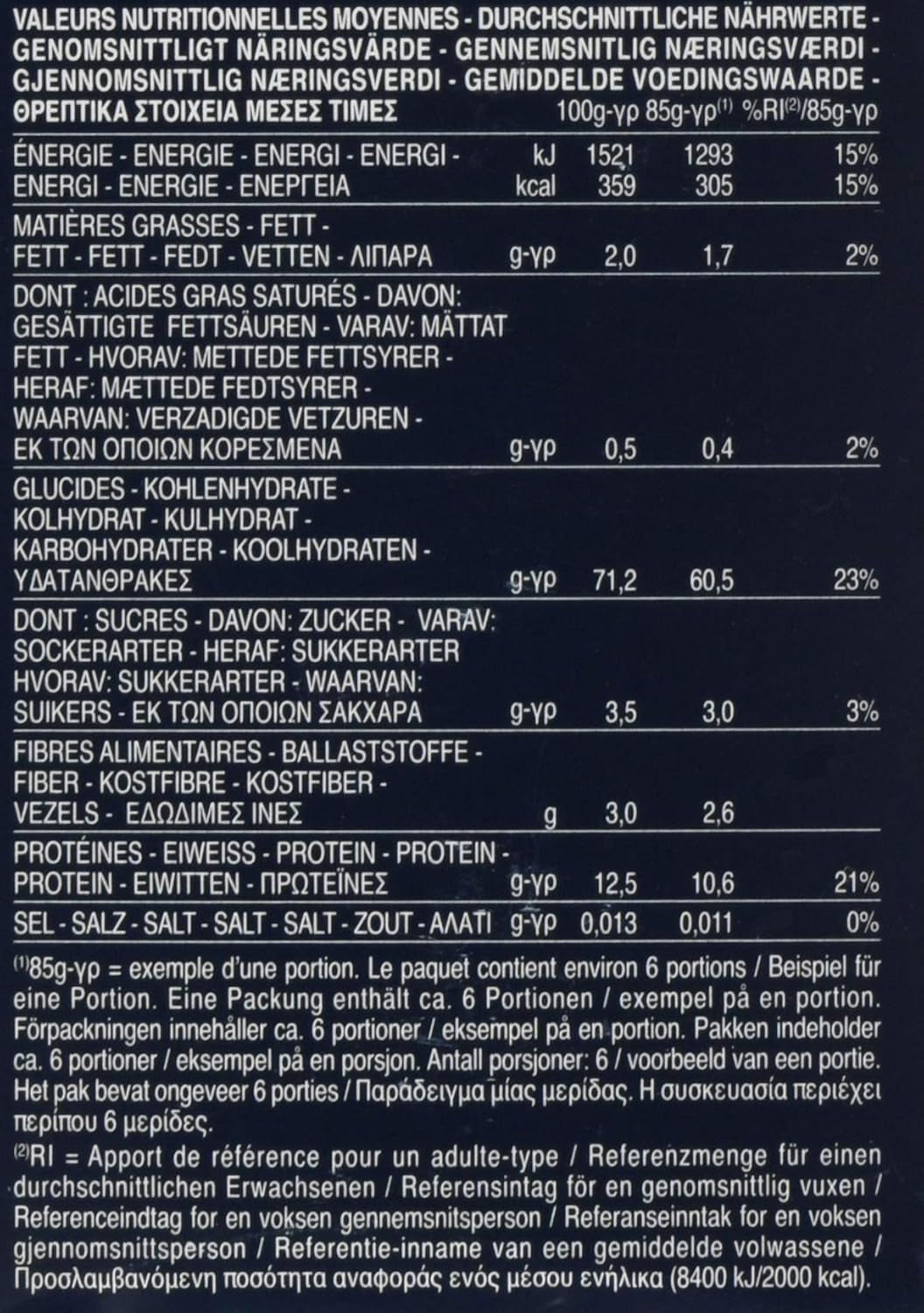 Pasta Barilla Collezione Fusilli korte stukjes, (1 x 500 g)